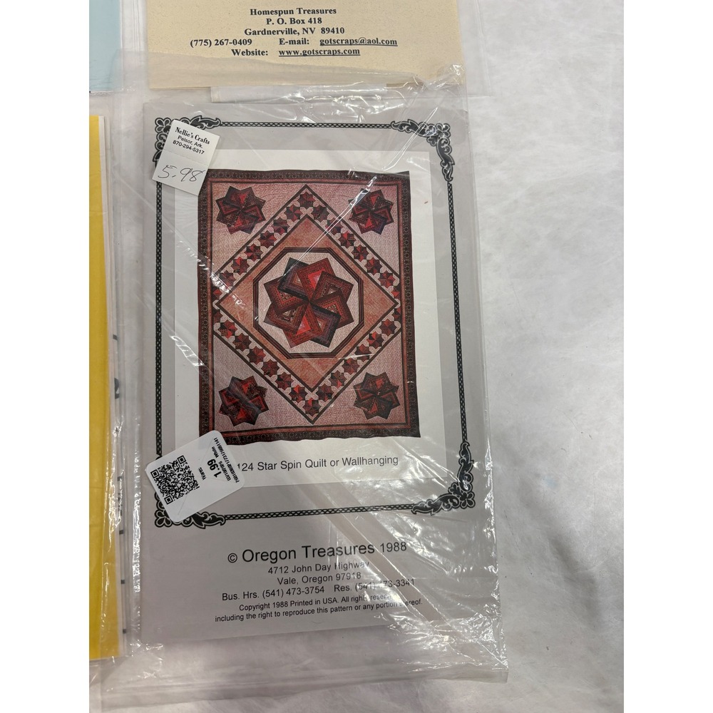 Lot of 4 Quilt Applique Patterns Sky Dreams Monkeys Star Spin Patchwork Heart - Picture 5 of 8